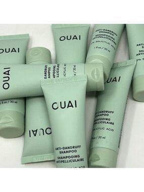 OUAI ANTI DANDRUFF SHAMPOO W/ 2% SALICYLIC ACID - 1oz 6 pack  NEW exp 9/24